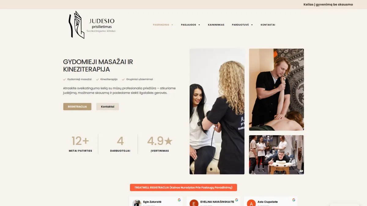 Judesioprisilietimas.lt svetainės ekrano nuotrauka