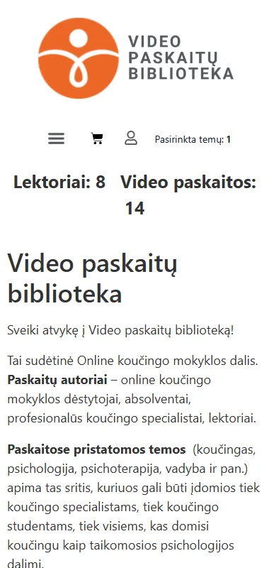 Video.koucingopaslaugos.lt mobili versija